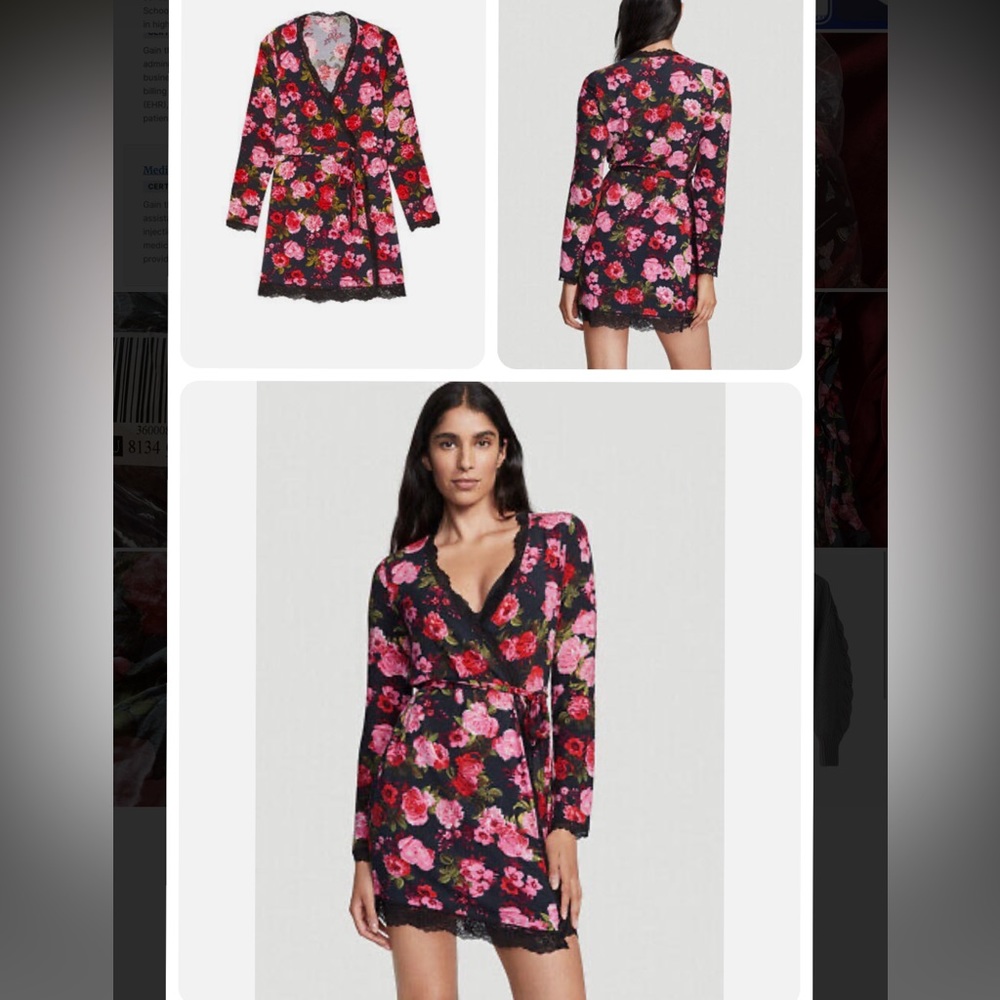 Victoria Secret Rose Robe